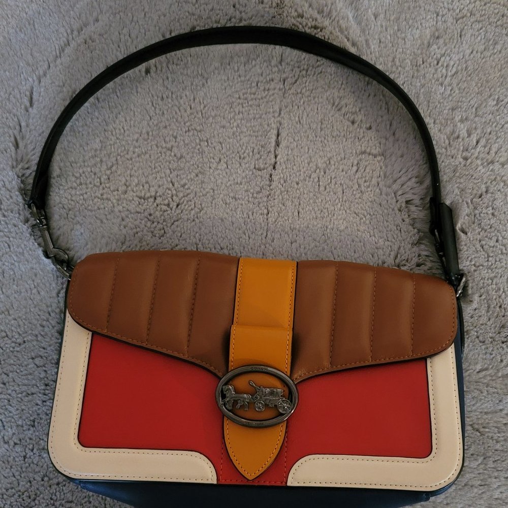 Coach Georgie Colorblock Linear Quilting